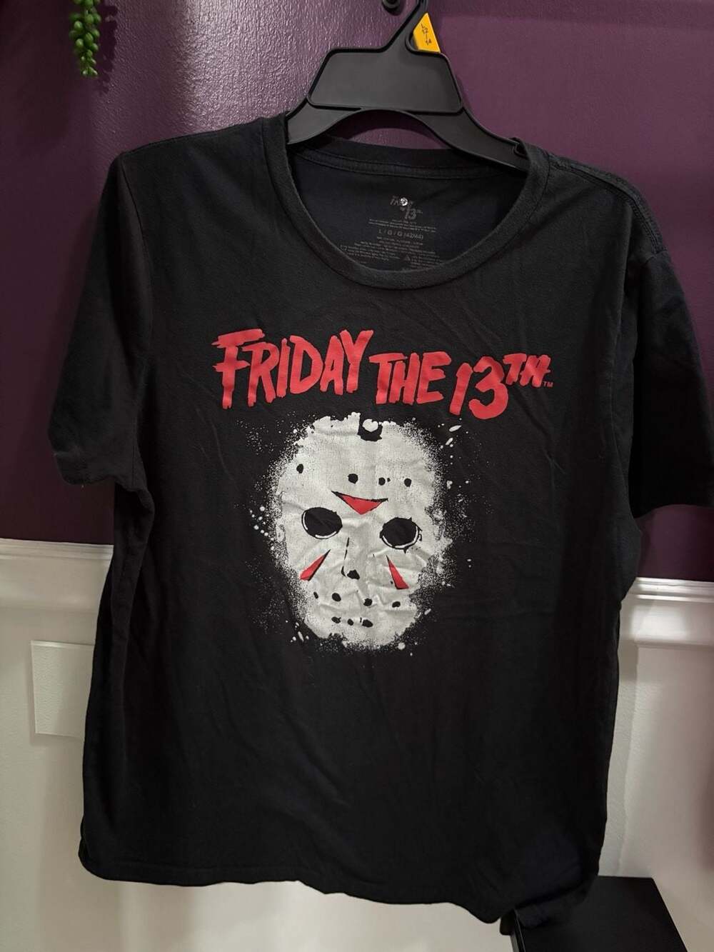 Friday The 13th Jason Hockey Mask Graphic Short Sleeve T-Shirt Black